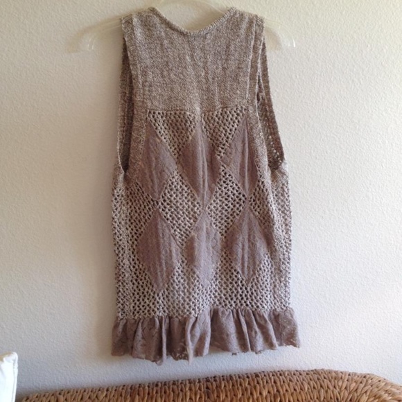 Knit long vest cardigan - Picture 6 of 6